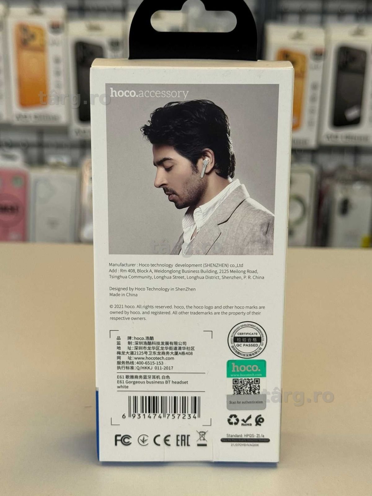 Casca Wireless, Incarcare rapida, Microfon, Acumulator 40mAh 3