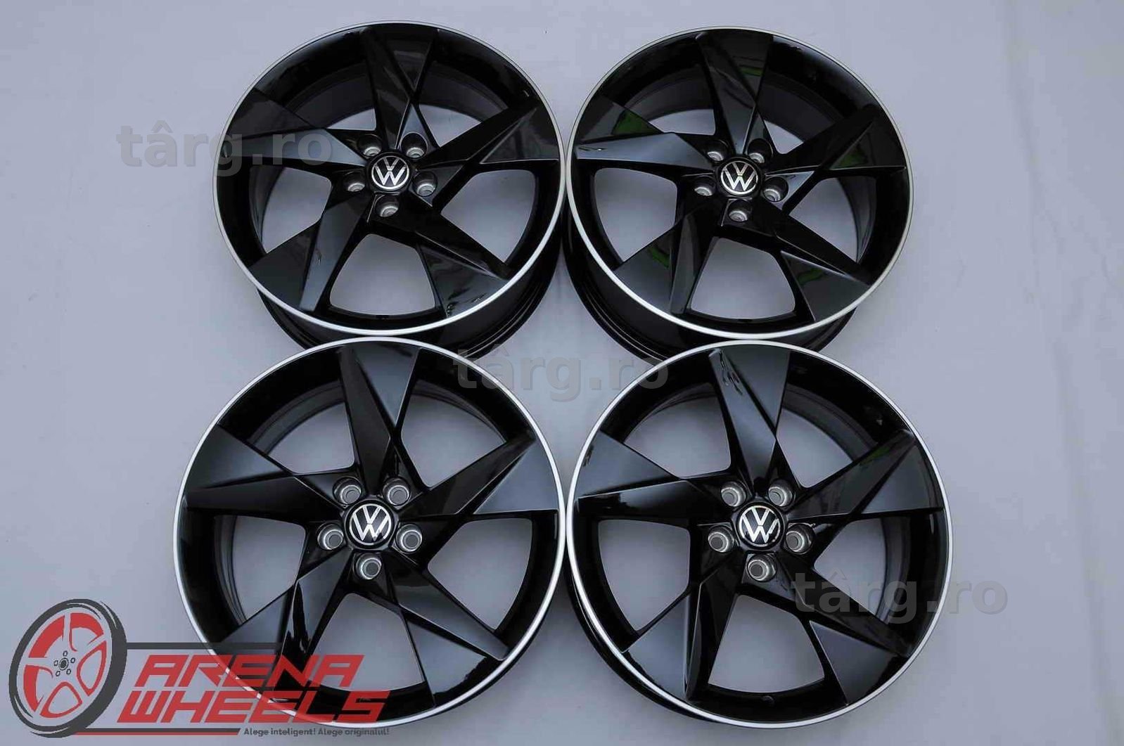 Jante Noi 17 inch Originale VW Taigo T-Cross R17 5x100 Negru