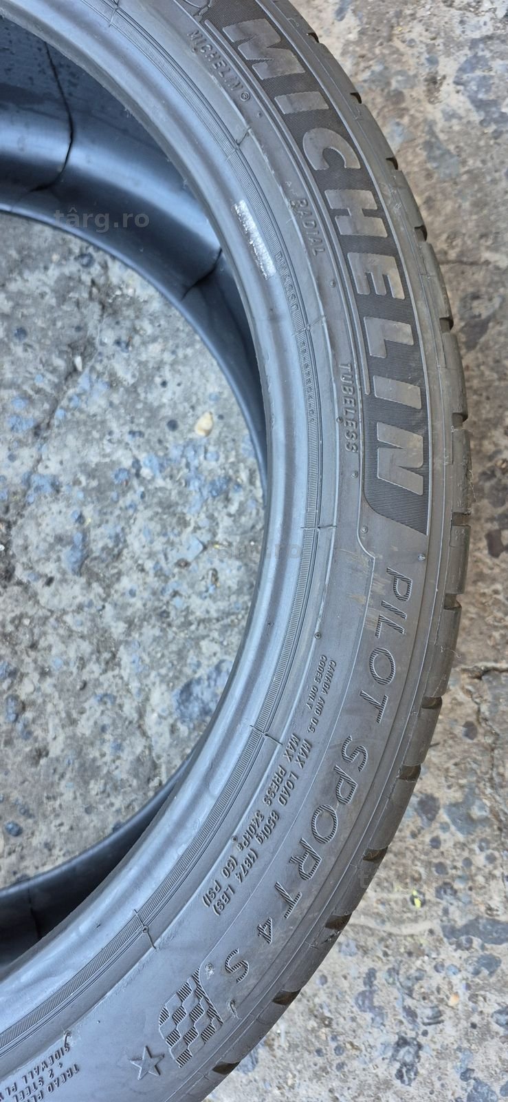 4 anvelope vara Michelin,fata 245/40/20,spate 275/35/20.Pretul este pe bucata. 7