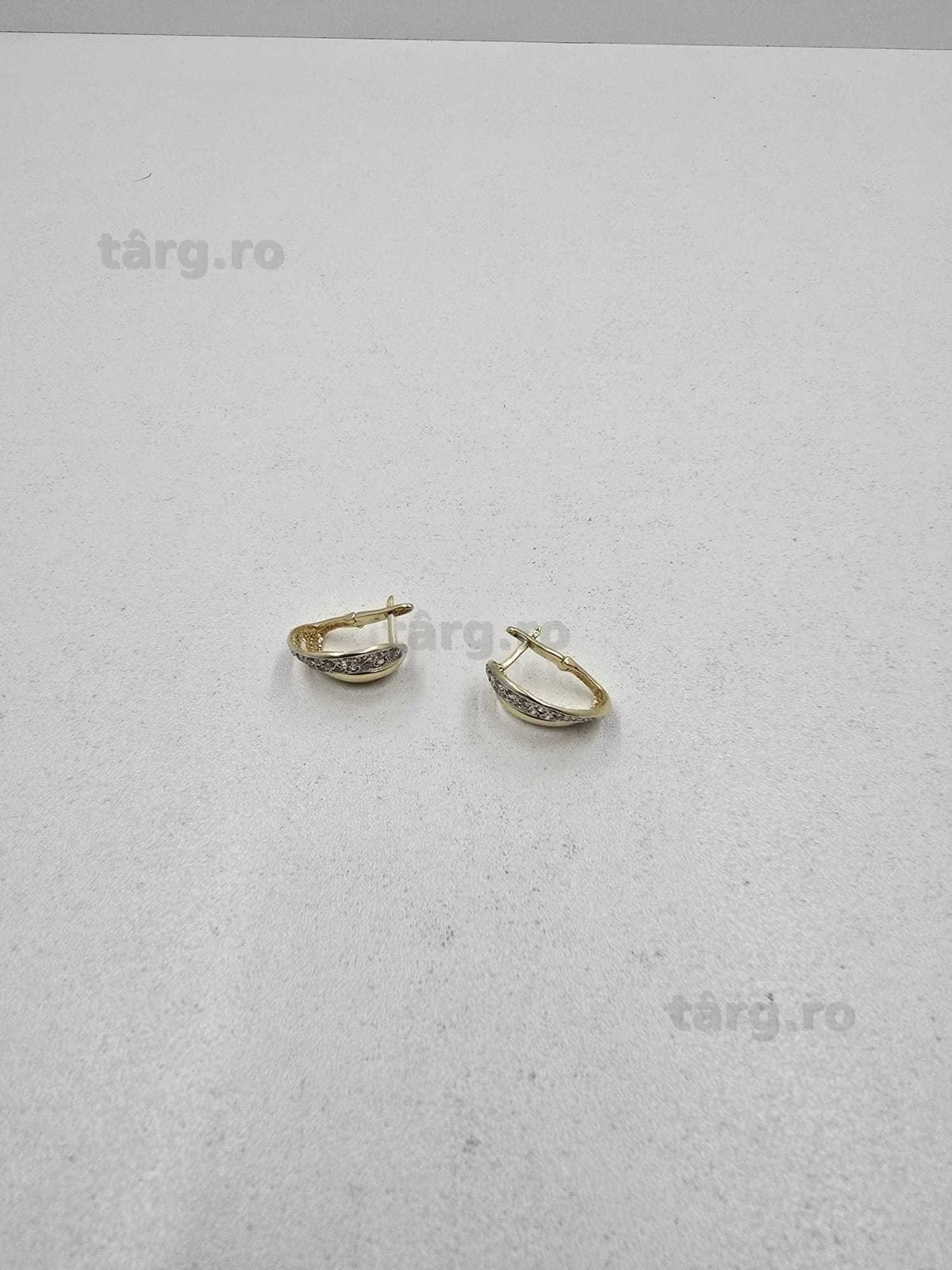 Cercei aur 14K 5.00gr (Ag25 Belvedere B.42256)-Garantie 2 Ani! 3