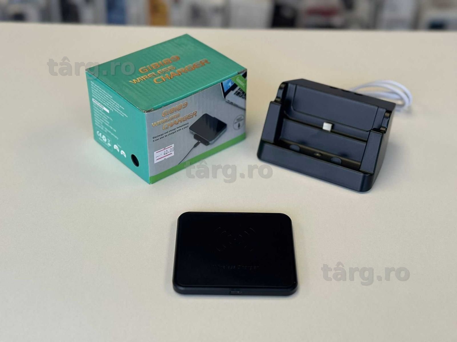 Suport Telefon pentru birou + incarcare Wireless 4