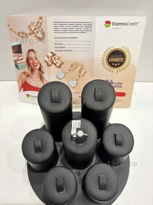 Inel aur 14k aur alb 1.40g (Ag1 Alexandru B53365) Garantie 2 ani! 3