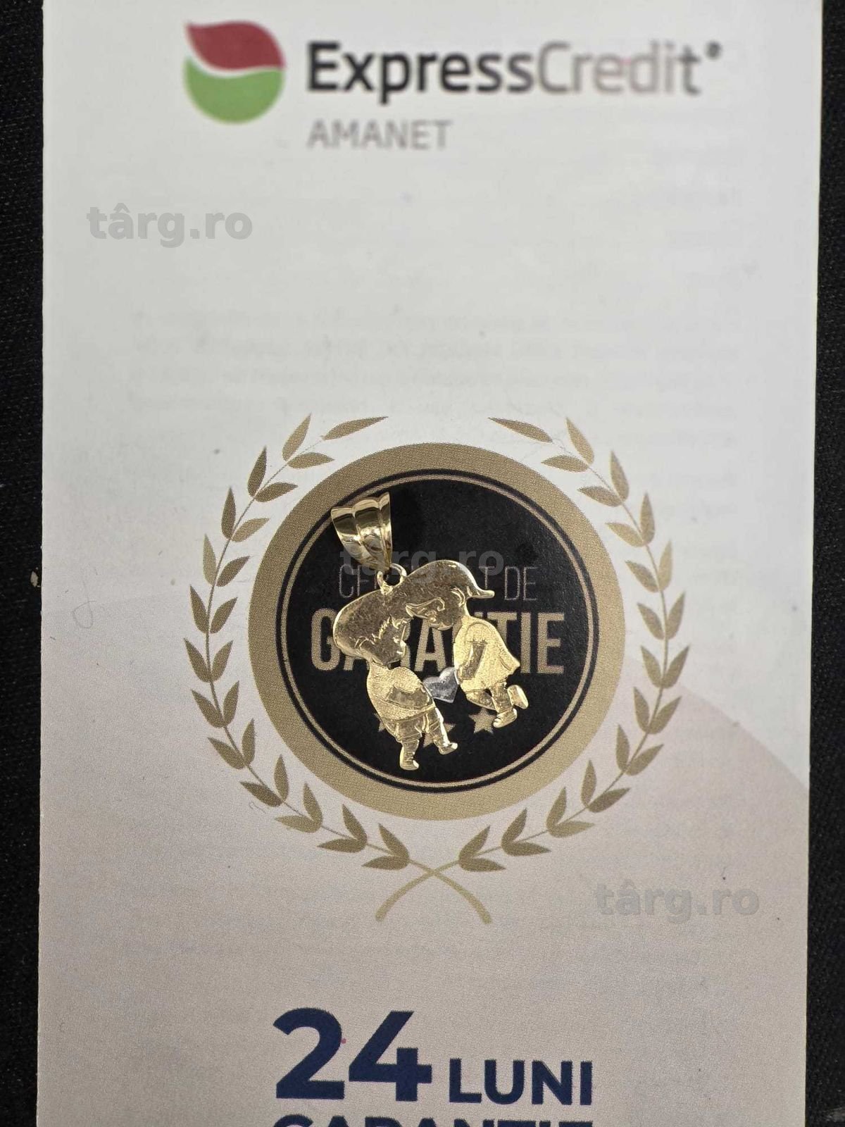 Pandantiv aur 14K 1.14 GR (Ag45 Bacau1 B.34715.7.35)