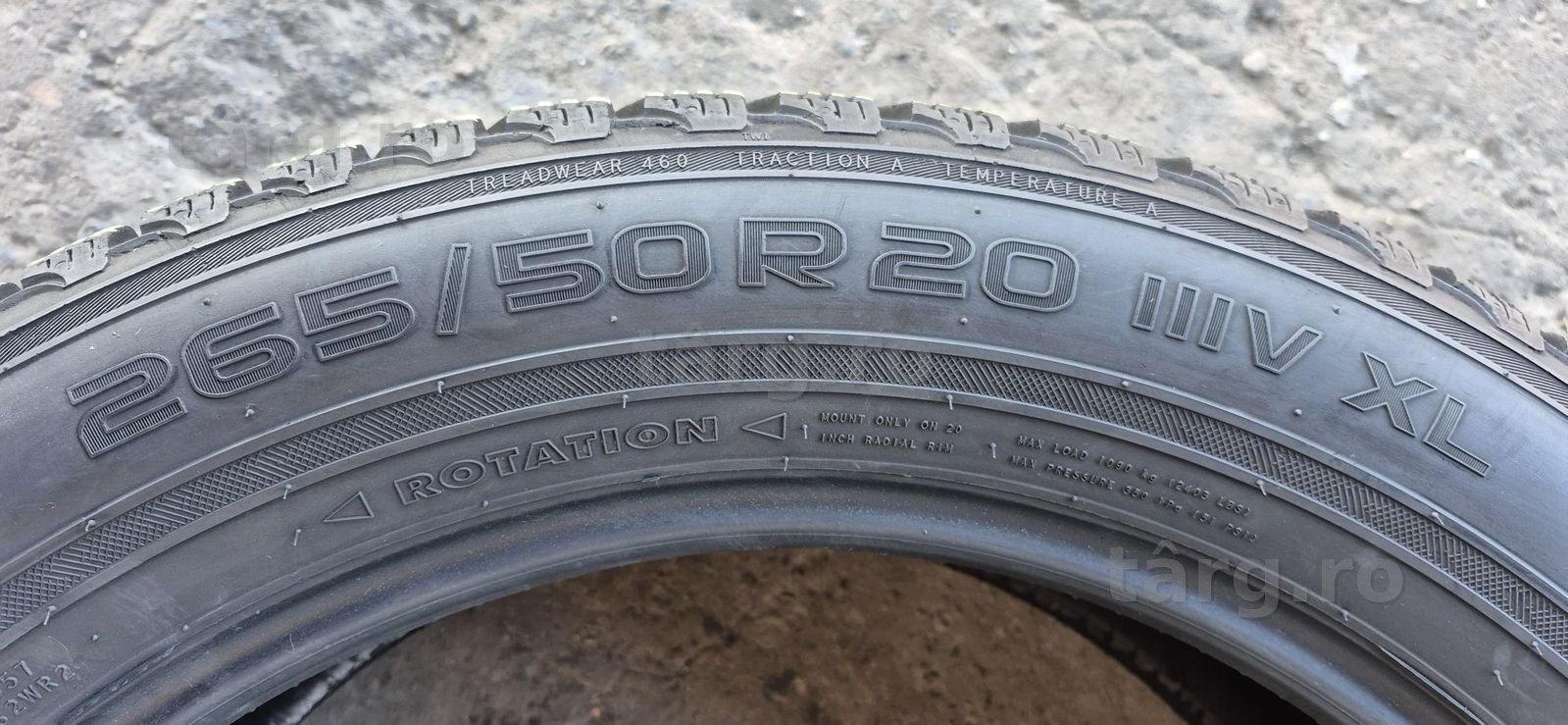2 anvelope iarna Nokian 265/50/20.Pretul este pe bucata. 4