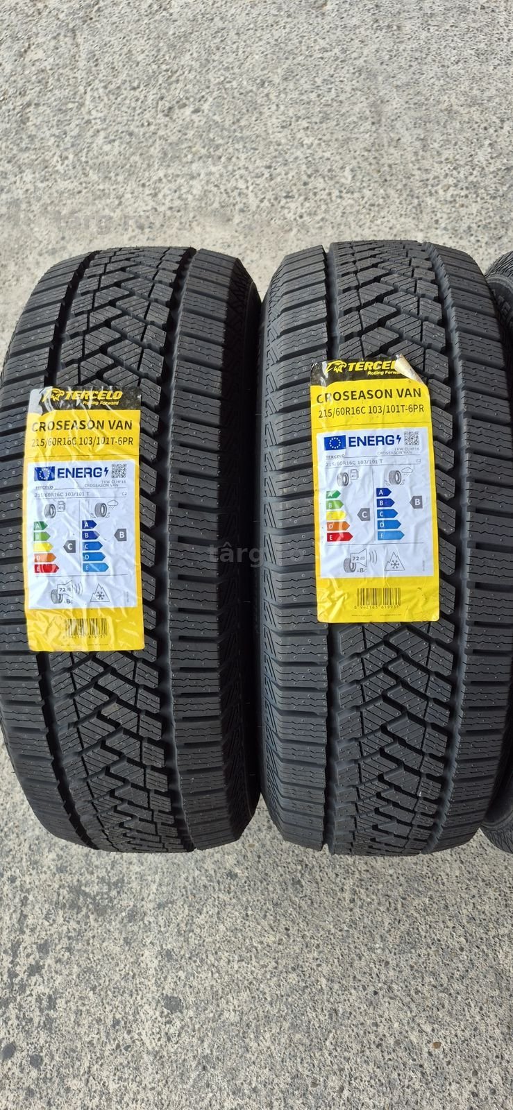 4 anvelope M+S noi Tercelo 215/60/16C,dot 2026.Pretul este pe bucata. 2