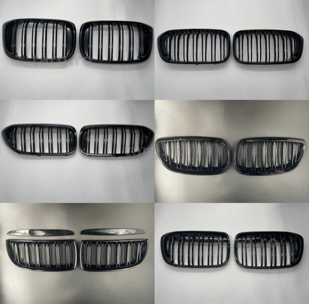 Grile duble negre M compatibile BMW Seria 1 3 4 5 6 7 X1 X5 X6