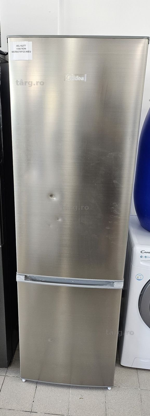 Combină frigorifică Midea MERB276FGC46EU, Total No Frost, Clasa C, Inox +Factura +12luni Garantie