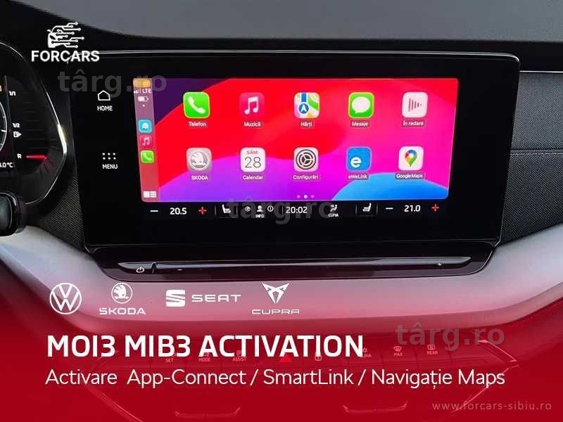 Activare Apple CarPlay Android Auto MOI3 Volkswagen Skoda Cupra modele 2020-2024