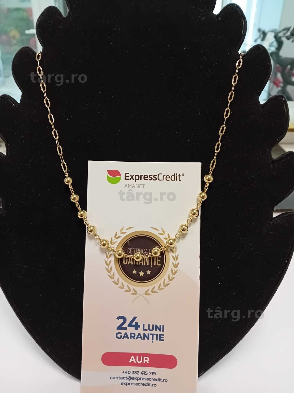 (Ag33) Colier Aur 14K/Garantie 2 ani