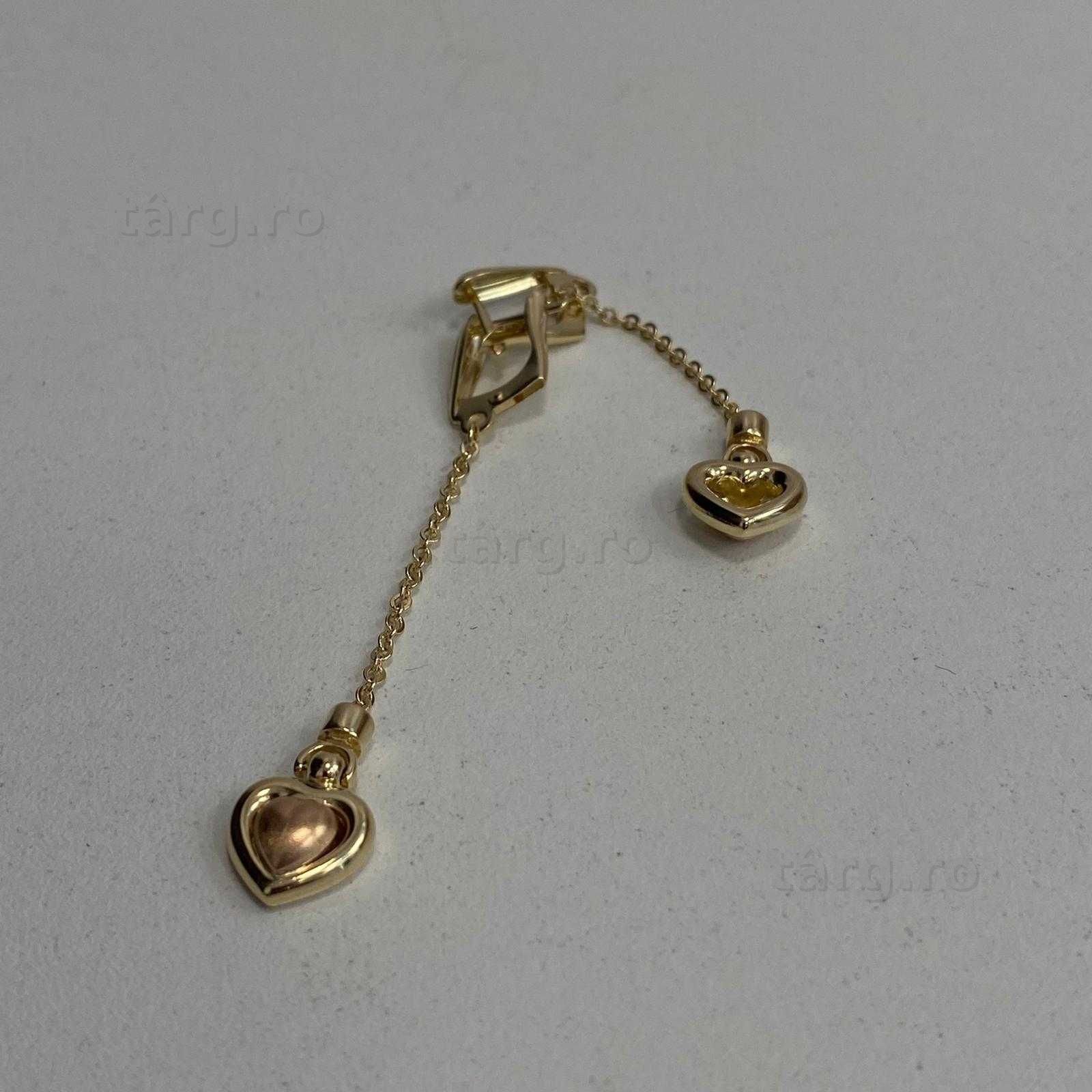 Cercei aur 14k 4.18 (Ag13 55942.1) Garantie 2 ani! 2