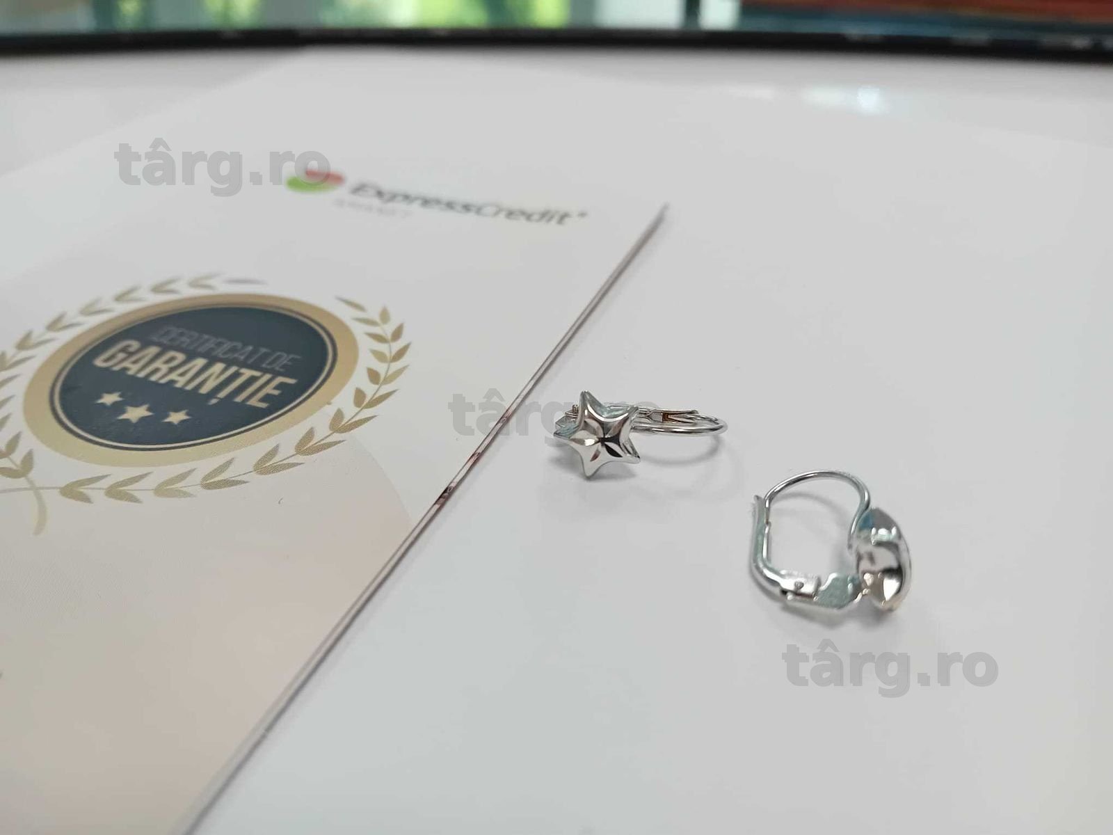 (Ag33) Cercei Aur 18K/Garantie 2 ani