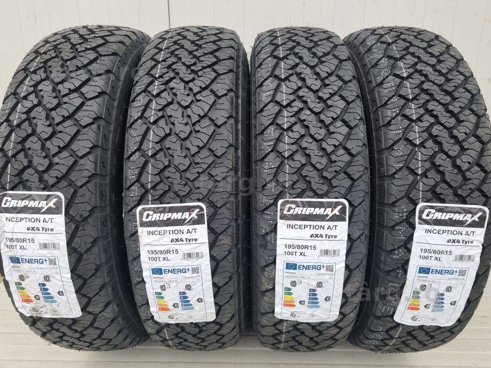 195/80 R15, 100T XL, GRIPMAX Inception A/T, Anvelope All Season M+S