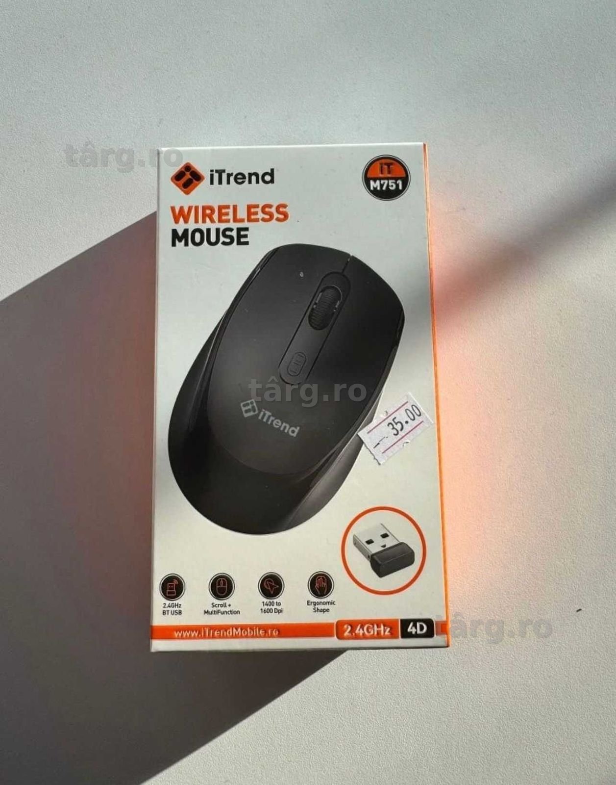 Mouse wireless – plug & play, compatibil PC & laptop 2