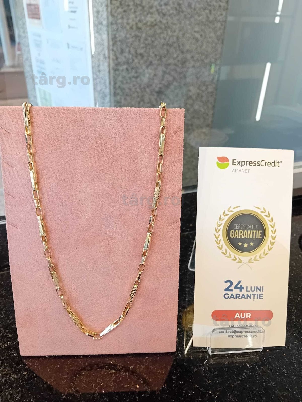 Lant aur 14k 9.65g 55cm (Iulius Mall)(B-294) Garantie 2 ani!