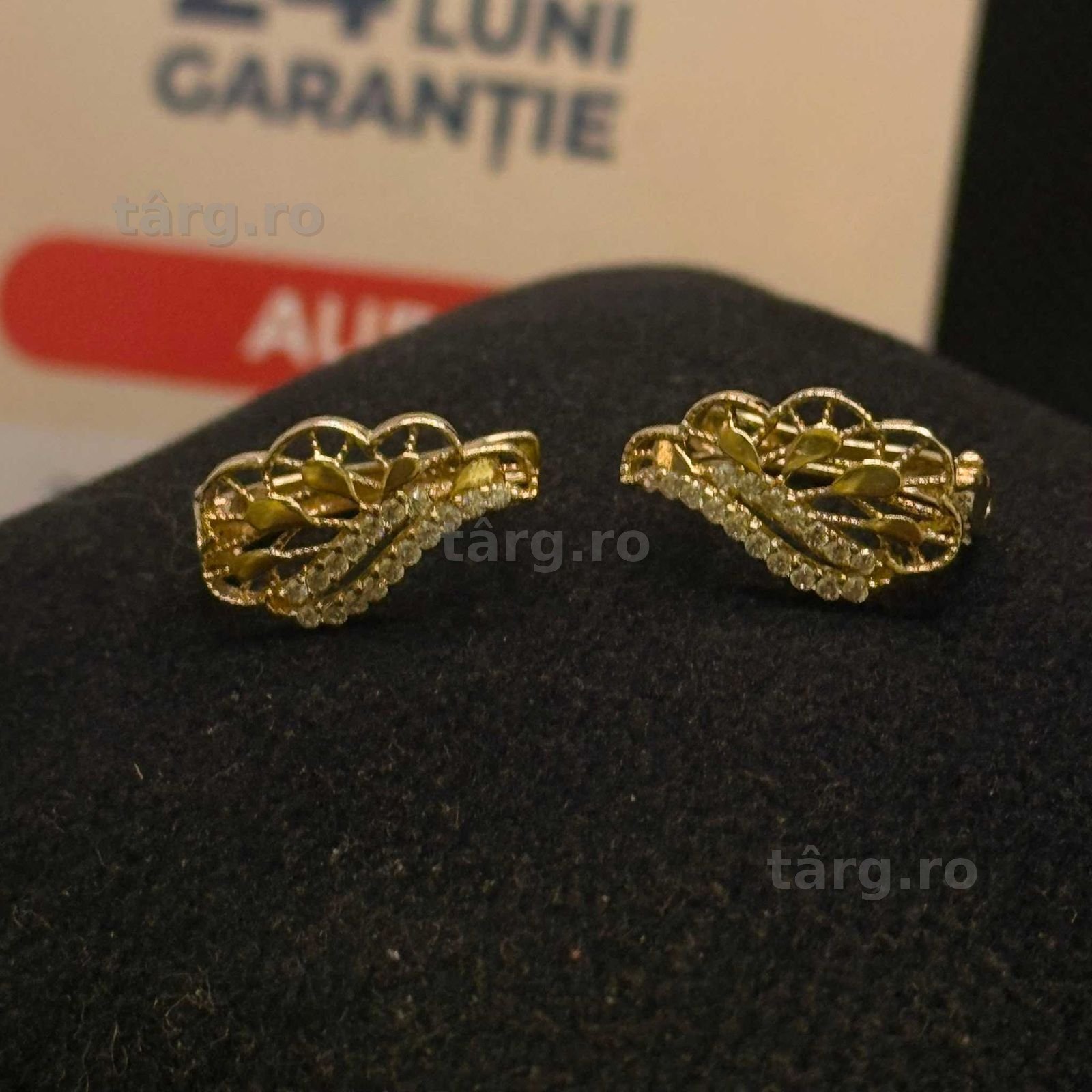 Cercei aur 14K 2.35g (AG15 Gara 1 B34065.1) Garantie 2 ani! 2
