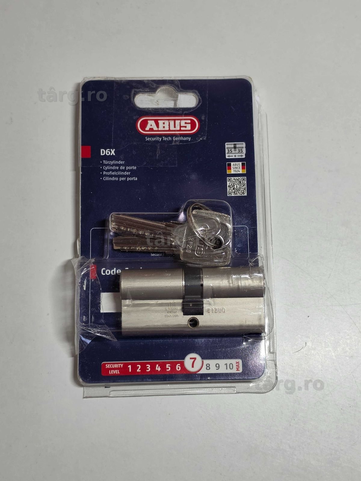 Cilindru usa profilat ABUS D6XNP / broasca / iala