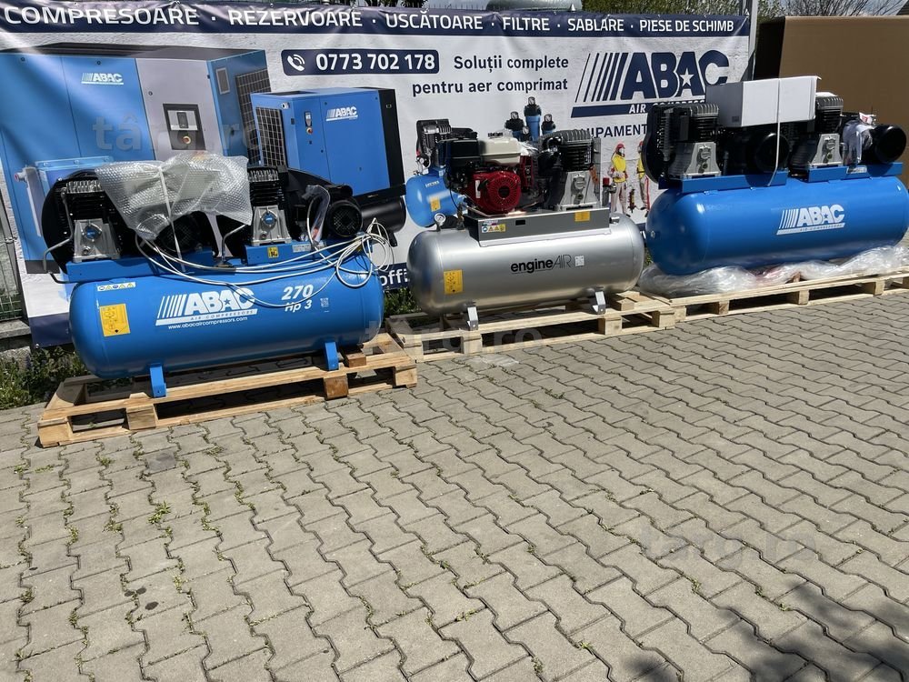 Compresoare Aer Profesionale TANDEM 2x2,2kw-270l / 2x5,5kw-500l ABAC