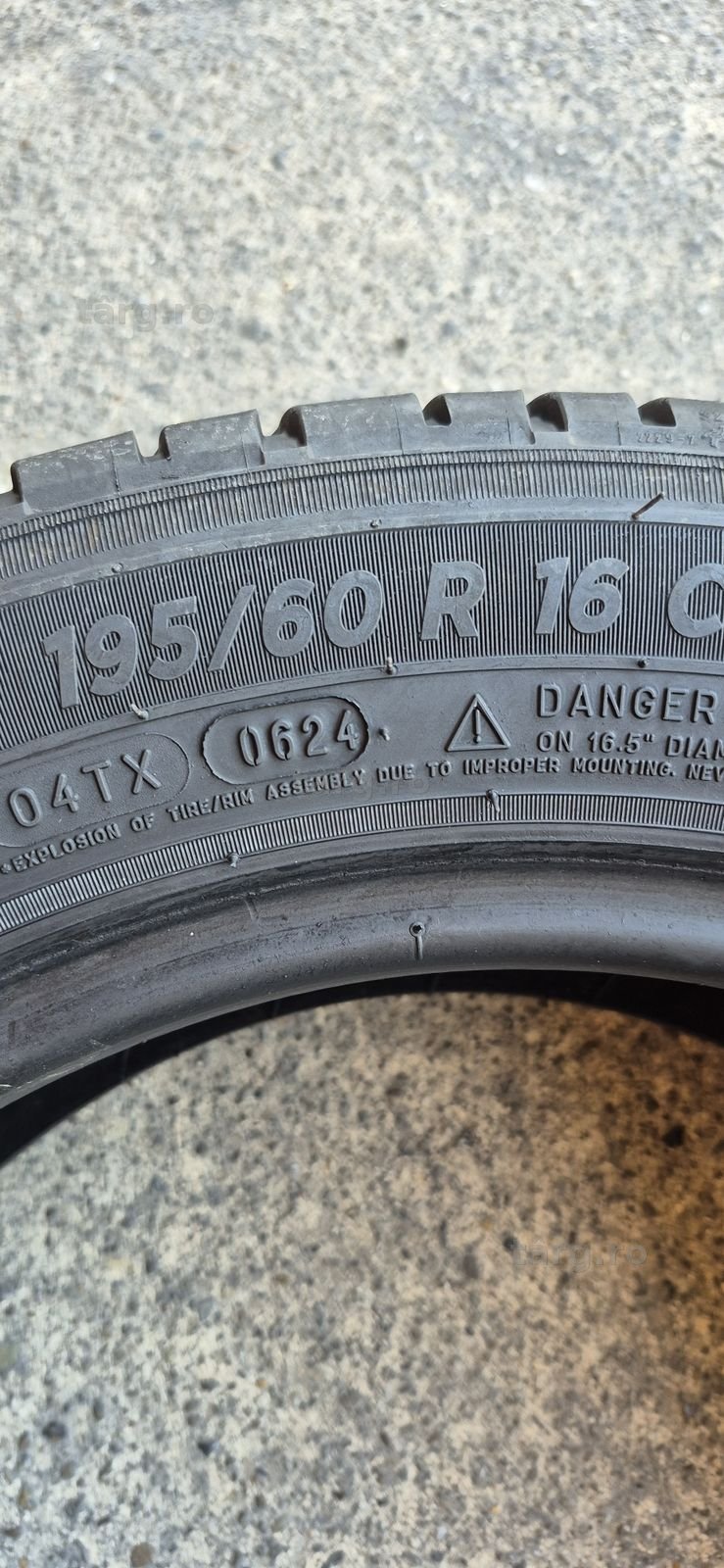4 anvelope vara Michelin 195/60/16C,dot 2023-2024.Pretul este pe bucata. 8