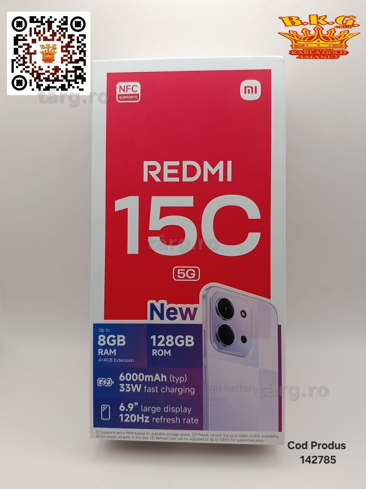 Redmi 15C sigilat 128gb / 256gb Amanet BKG