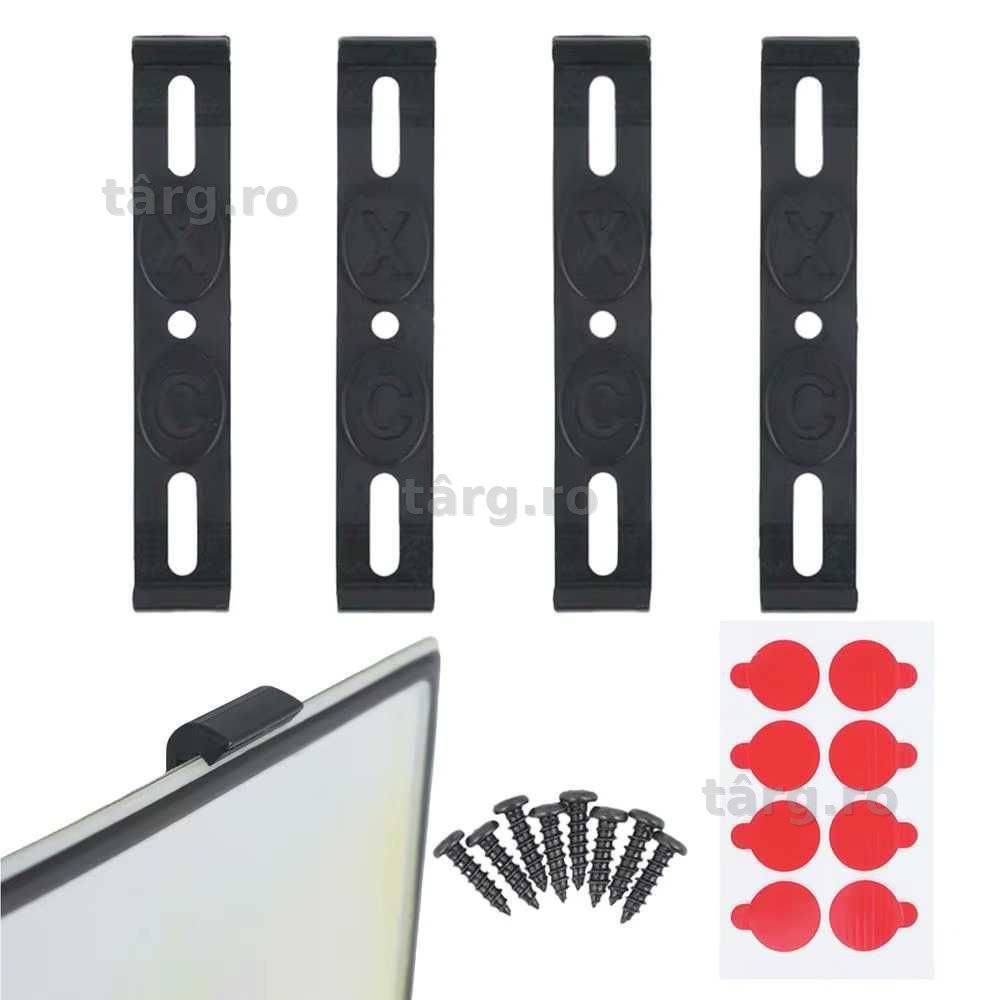 Set complet 4 Suporti SLIM Numere Numar Inmatriculare,suruburi incluse