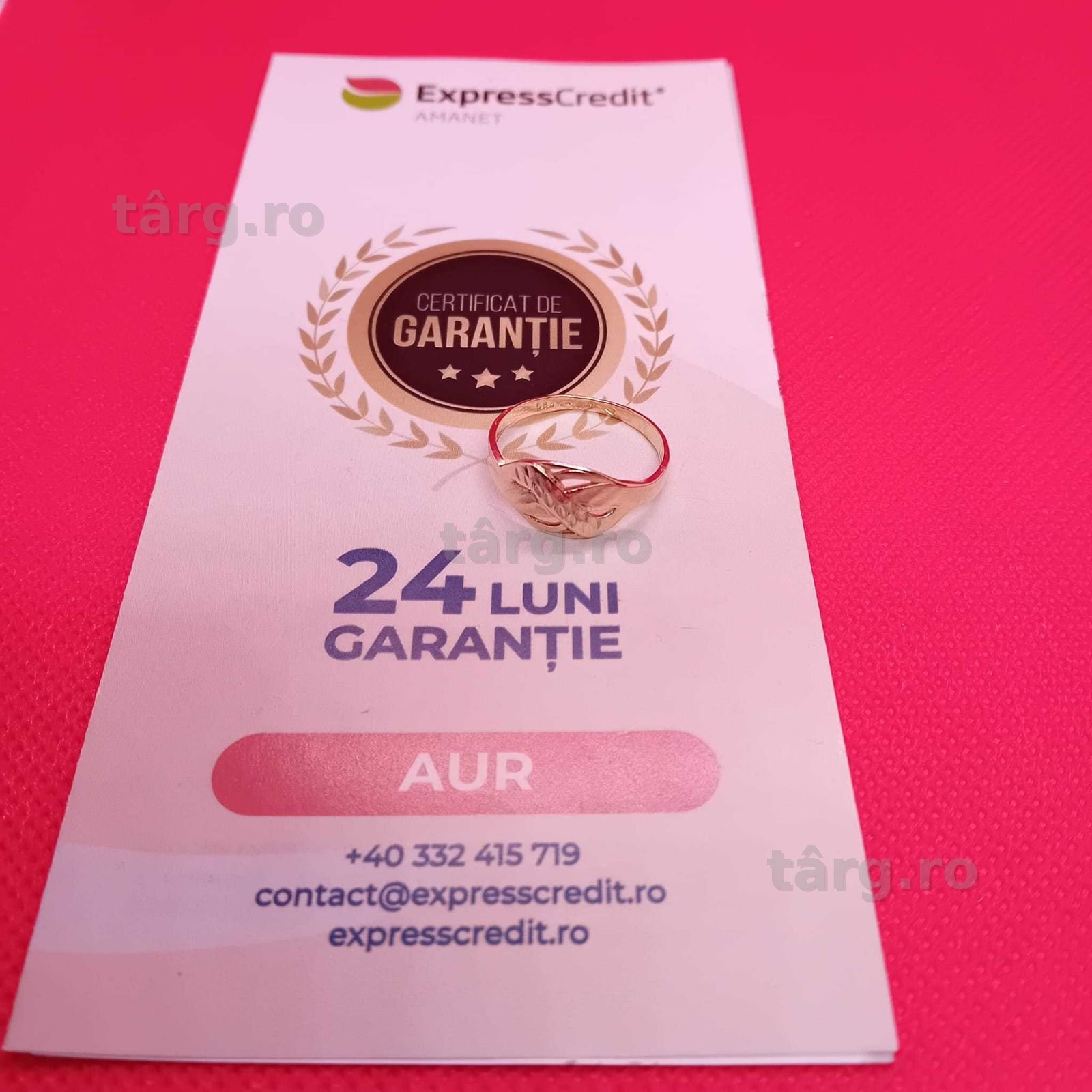 Inel aur 14k 1.83 g (Ag4 Dacia B50973.1)-Garantie 2 Ani 3