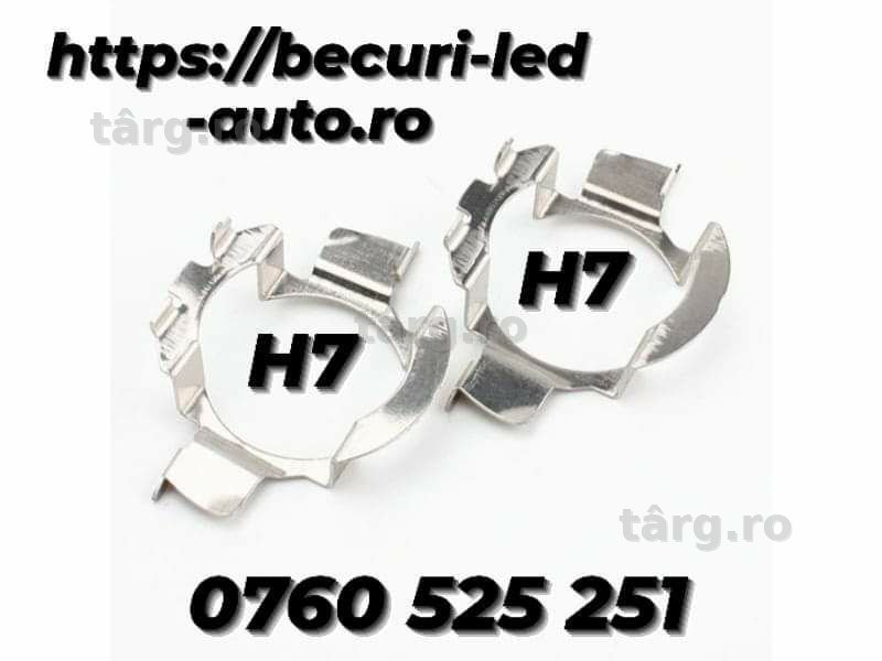 Set Două Bucăți Adaptoare Pentru Led H7 (Ford,Mercedes, Volkswagen)