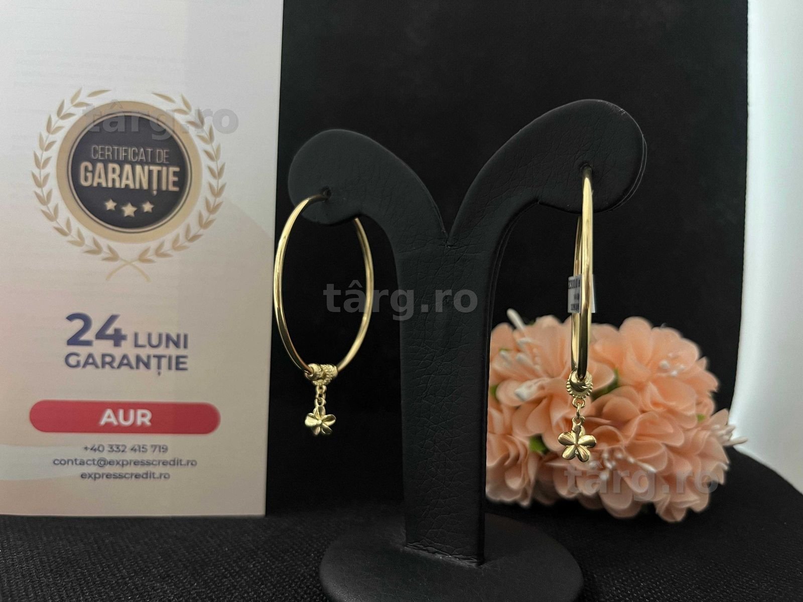 Cercei Aur 14k 4.80g (AG16 Moldova b32996)-Garantie 2 ani!