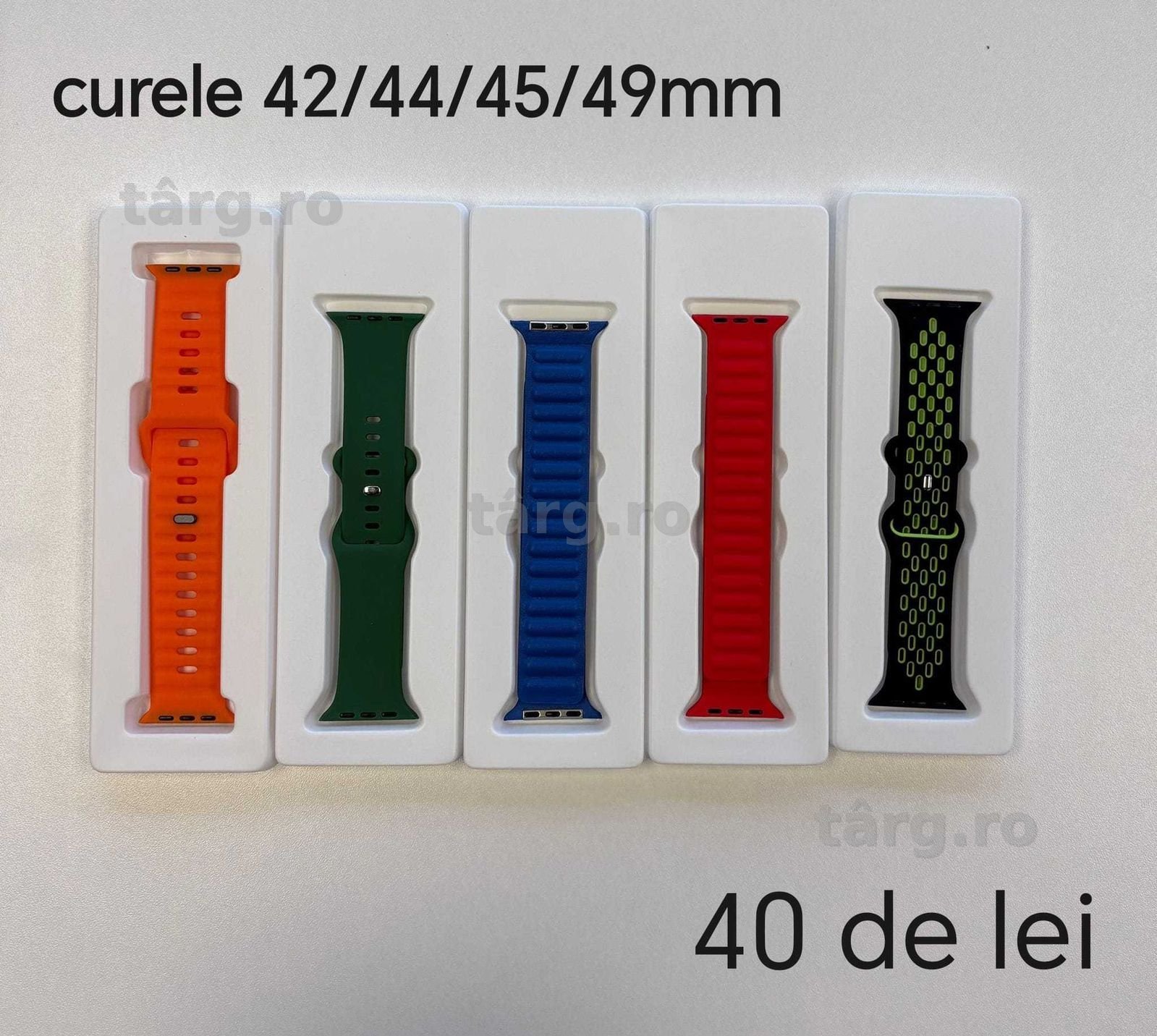Curele compatibile Apple Watch 42/44/45/49mm,diverse culori