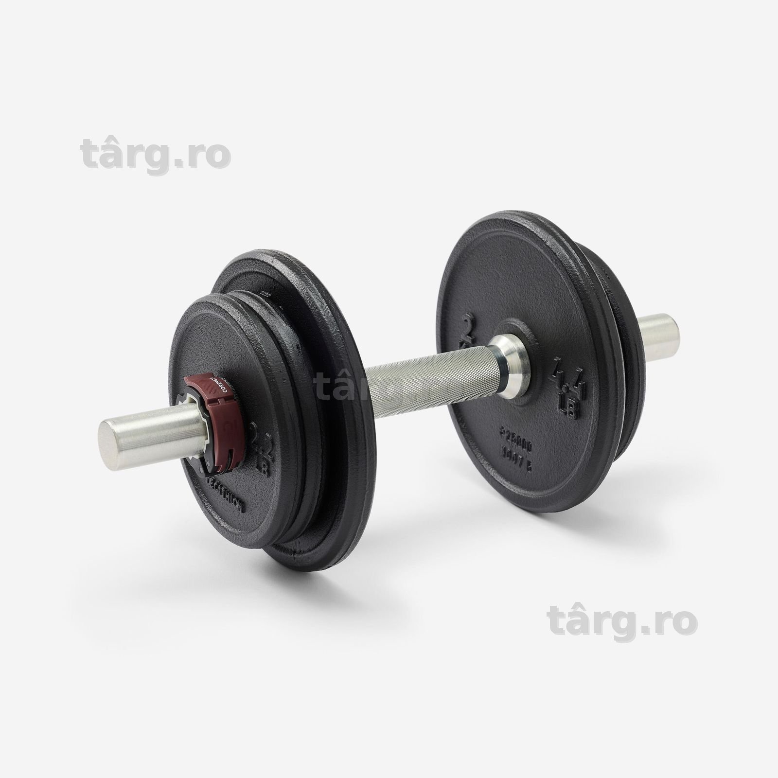 Set gantere bodybuilding fontă reciclată - produs resigilat Decathlon