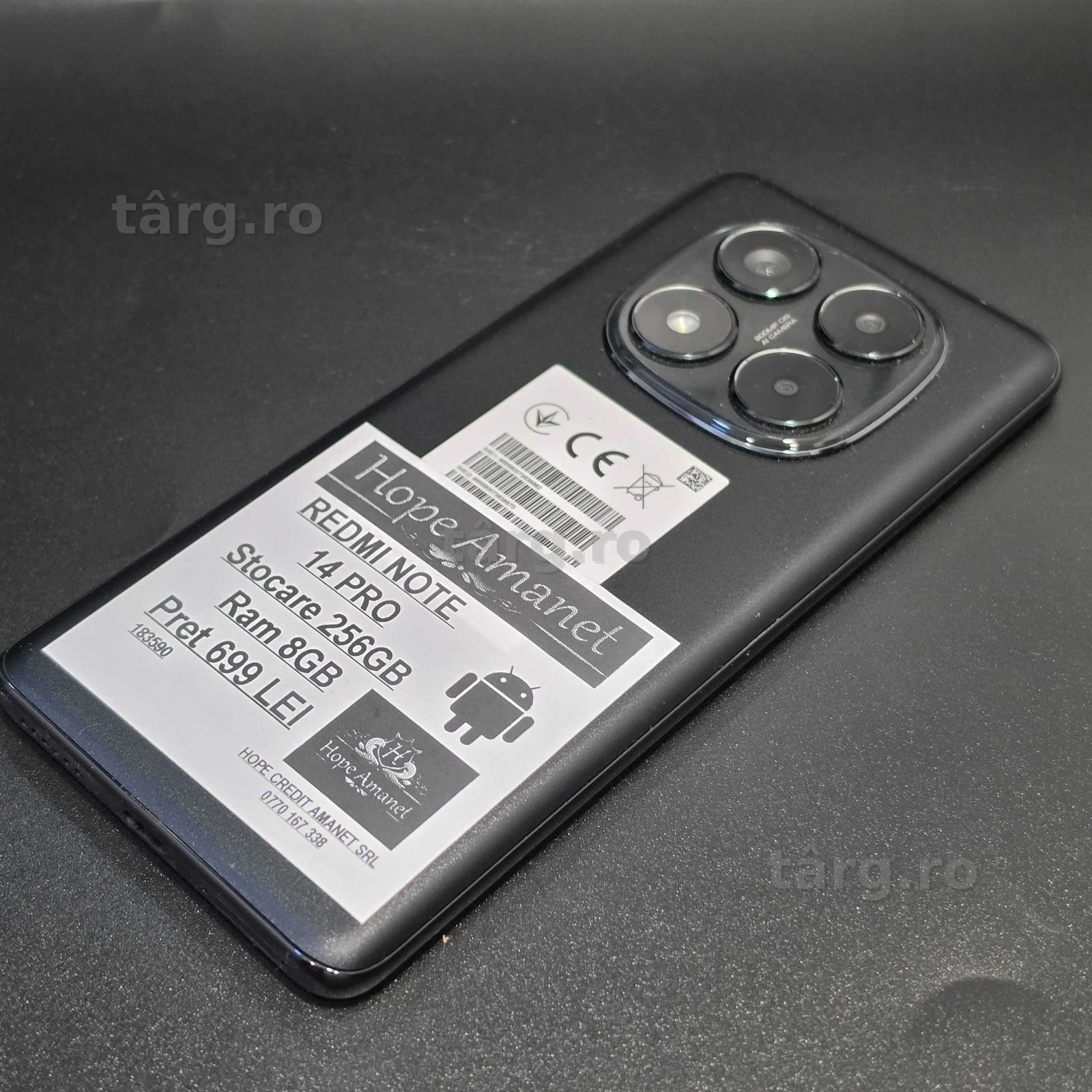 HOPE AMANET P8 REDMI NOTE 14 PRO 256 gb 8 gb ram 2