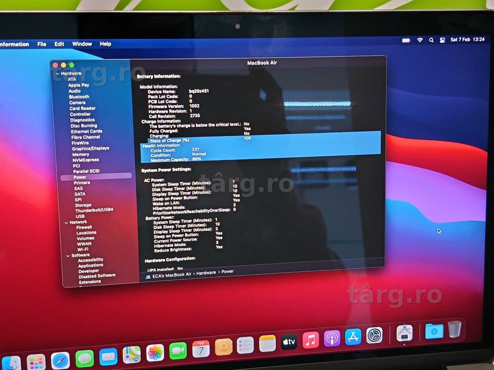 (Ag41) Laptop Apple MacBook Air B5960 - Garantie 2 ani! 6