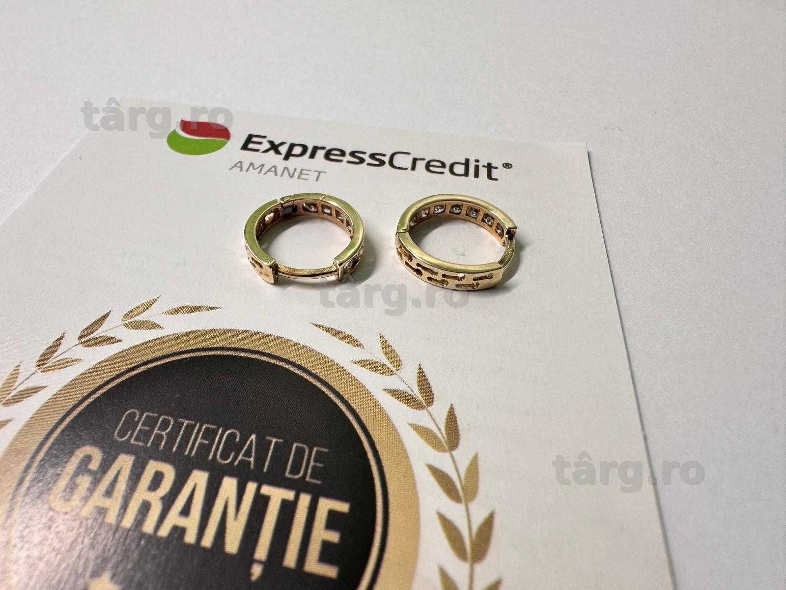 Cercei aur 14K 1.56g (B.60589.2 Tatarasi) Garantie 2 ani 2
