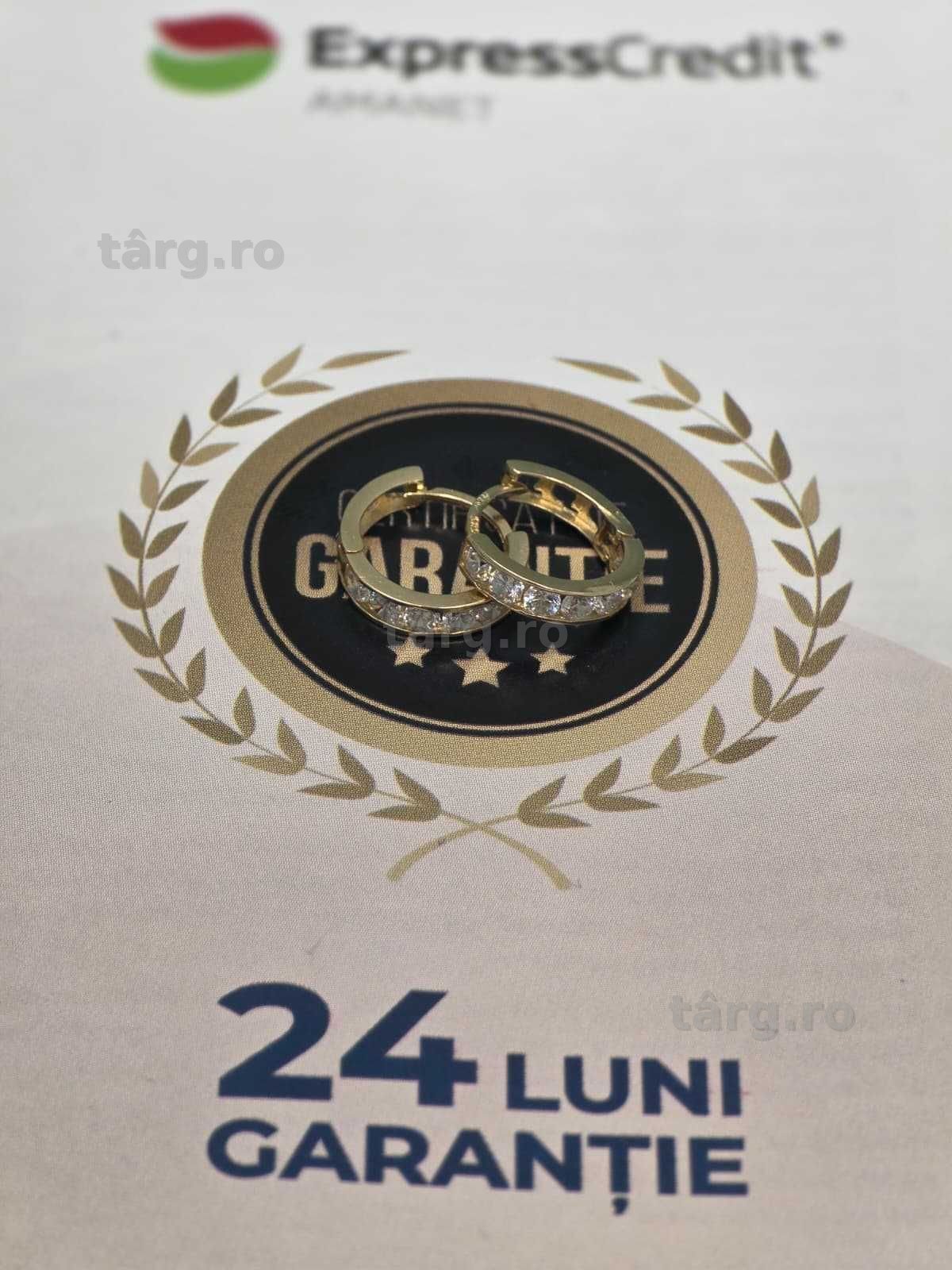 Cercei aur 14K 1.14g [Ag45 Bacau1 B.7200.1.44] 2
