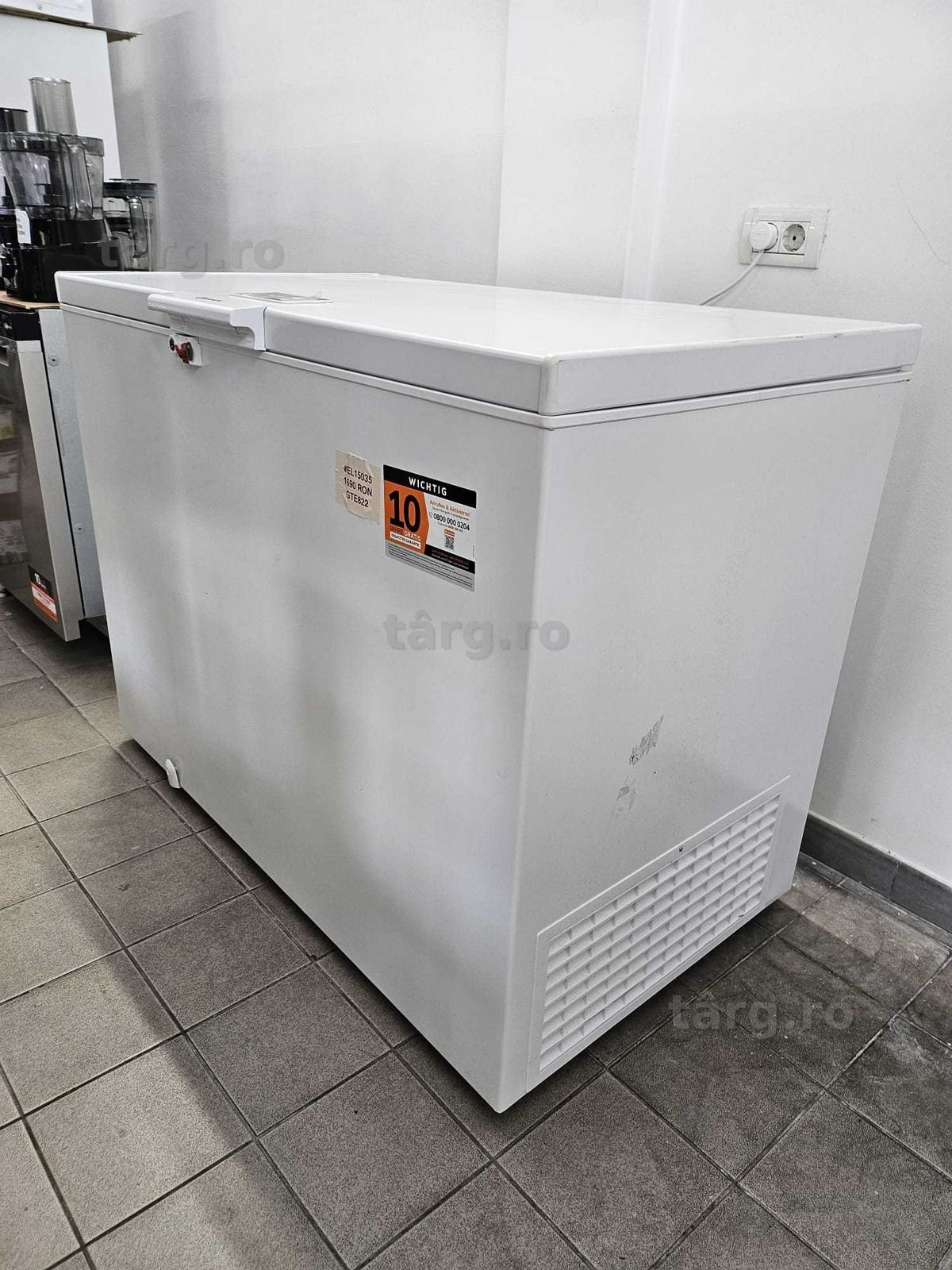 Ladă frigorifică Bauknecht GTE 822 - Consum Foarte Mic (Eco), SpaceMax, 219L, Ca Nouă +Factura +Garantie 12 luni