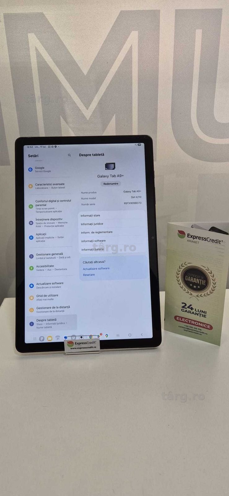 (AG46) Tableta Samsung A9 PLUS B.4860 Garantie 2 ani