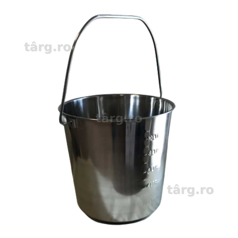 Galeata din inox capacitate 10 litri