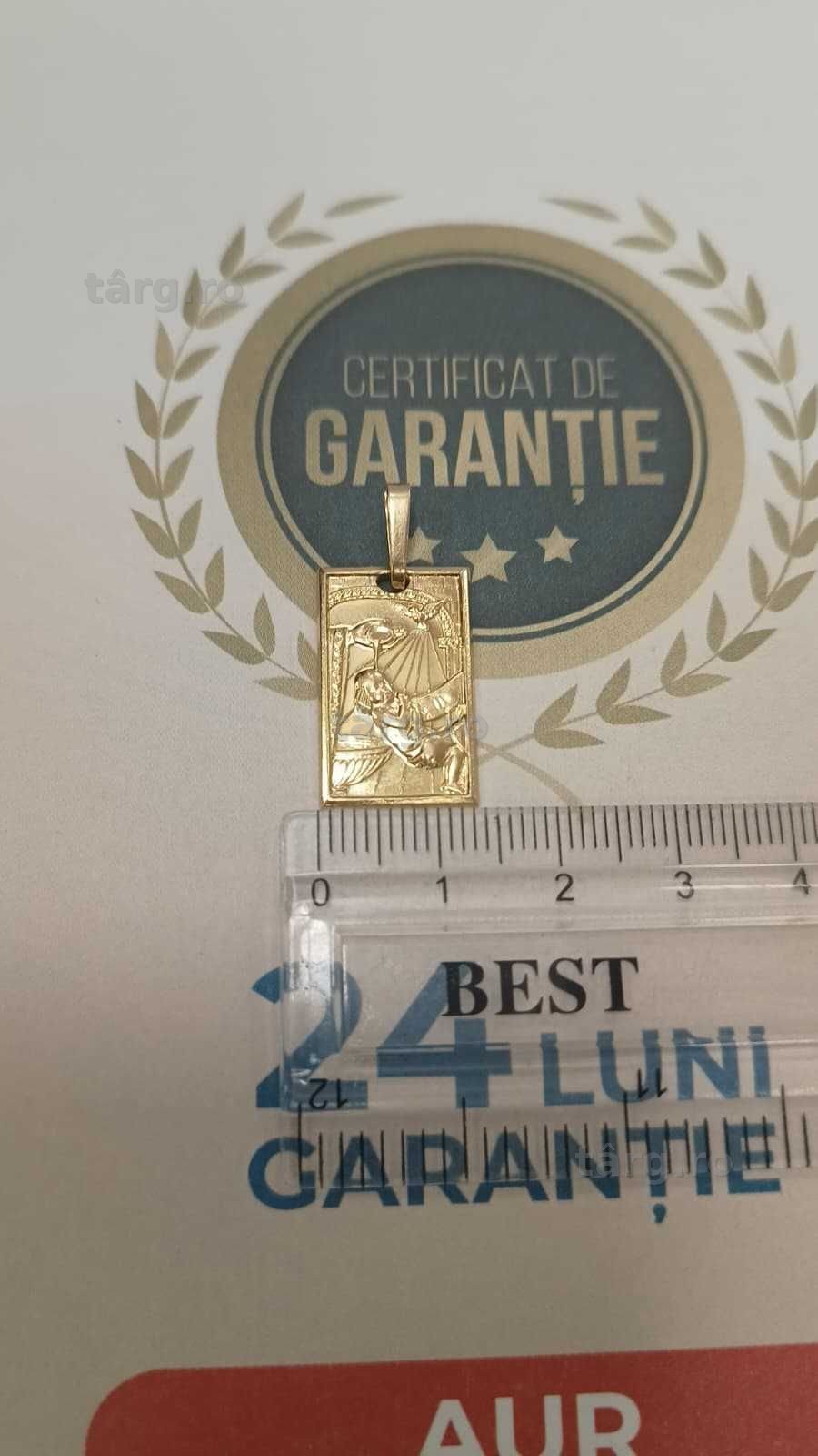 Pandantiv aur 18K 3.65gr [AG24 Harlau B.46188.1] - Garantie 2 ani! 4