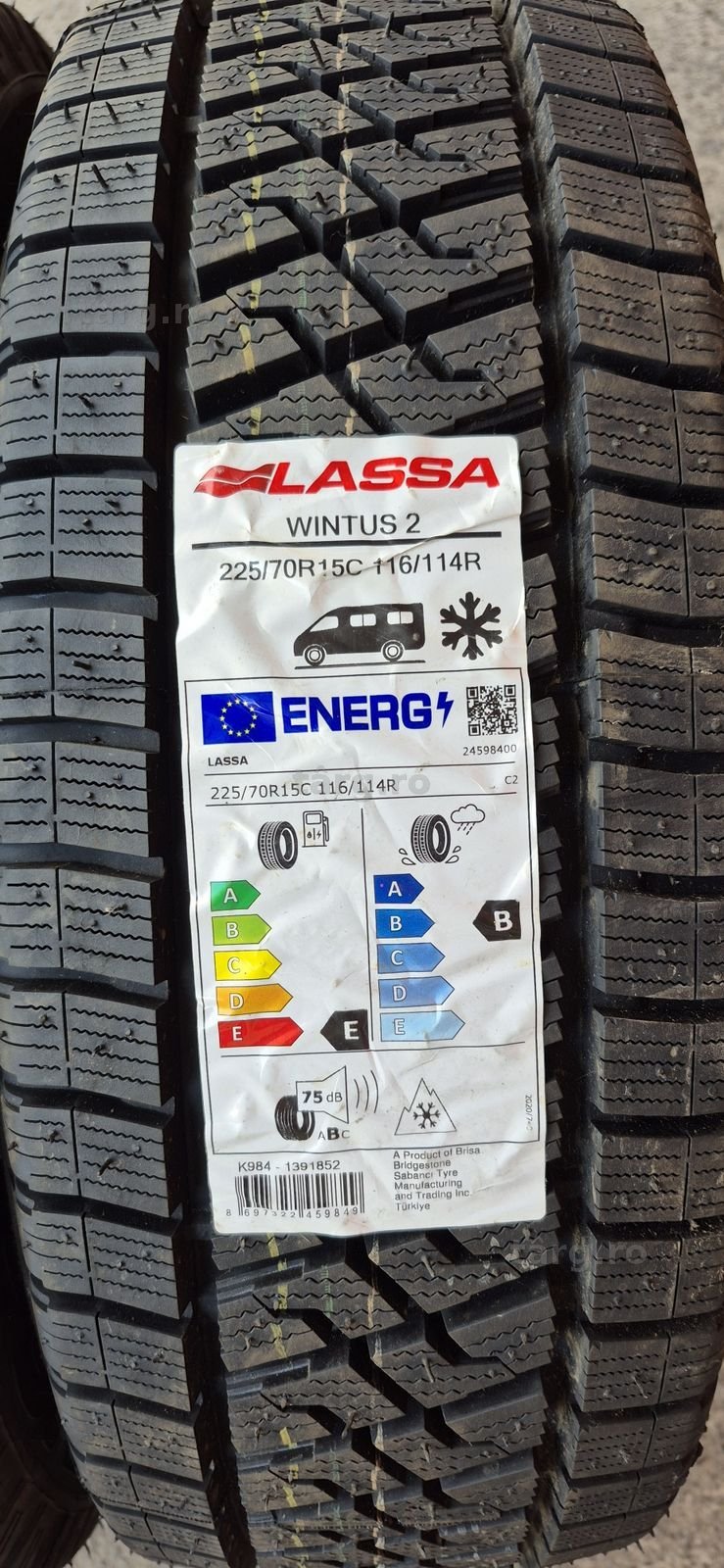 4 anvelope iarna noi Lassa 225/70/15C,dot 2025.Pretul este pe bucata. 3