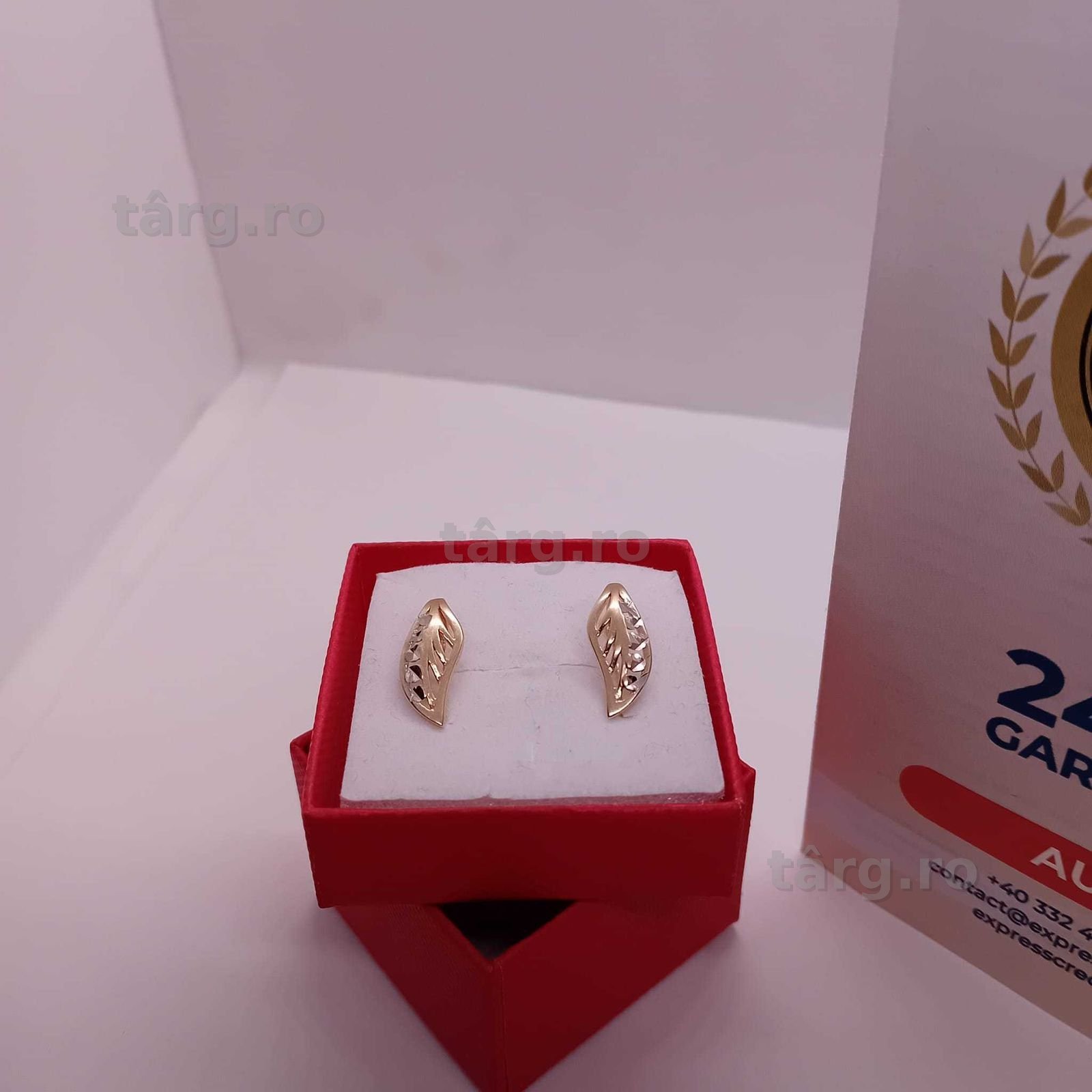 Cercei aur 14K 2.25g (Ag4 Dacia B.51146.2) Garantie 2 ani 2