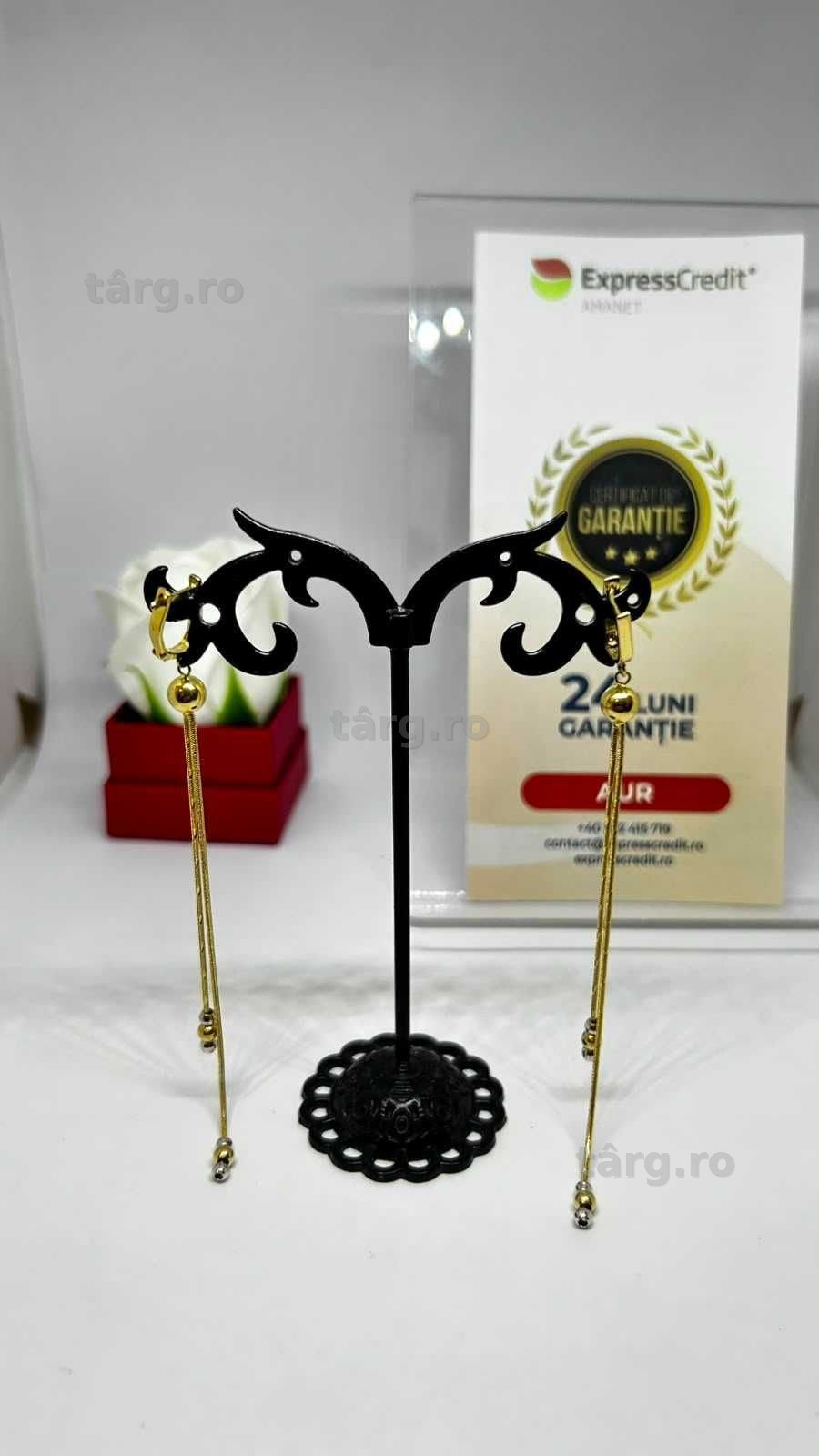Cercei Aur 14K 5.55g (AG1 Alexandru B54034.3) - Garantie 2 ani!