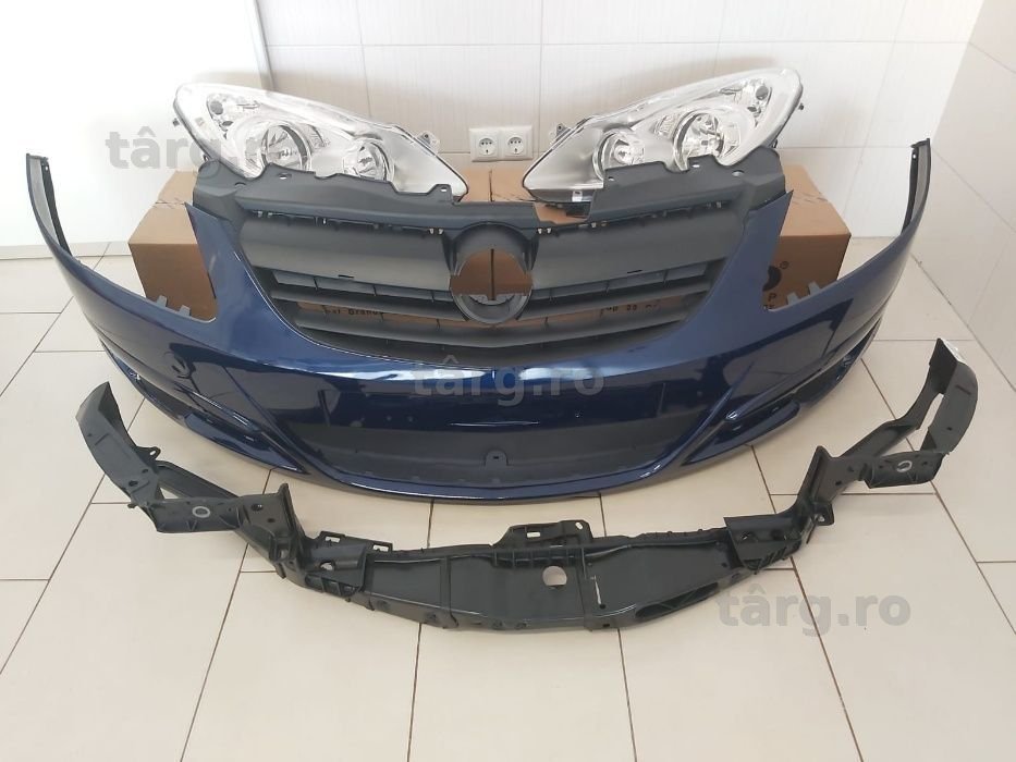 Pachet Bara Fata+Faruri+Trager Opel Corsa D 2006-2011 (Z21B-Albastru)
