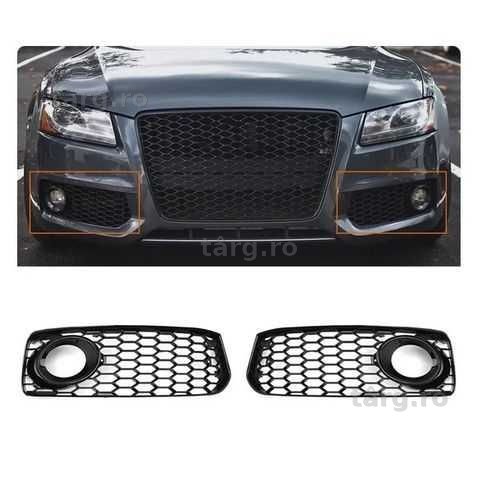 Grila proiector AUDI A5 (8T) Pre-Facelift (2007-2011) S-Line NEAGRA