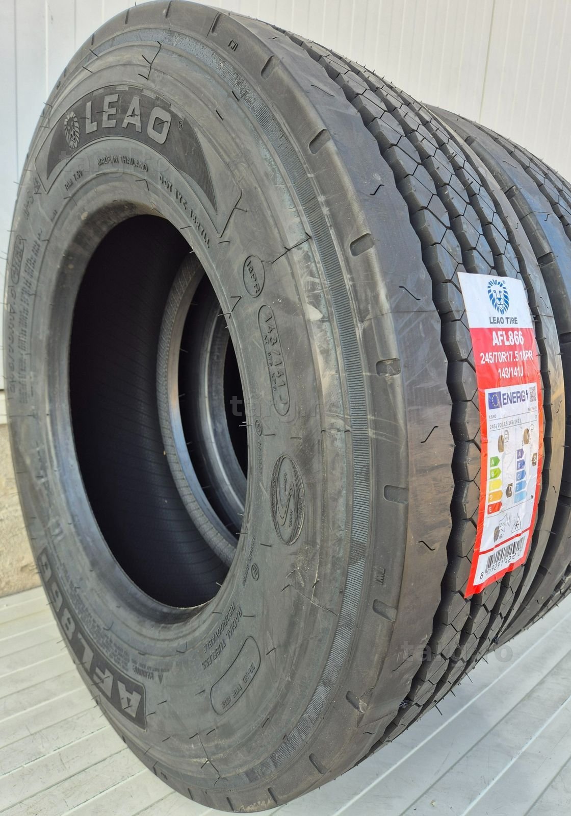 245/70 R17.5, 143J, LEAO AFL866 18PR, Anvelope toate axele M+S 3