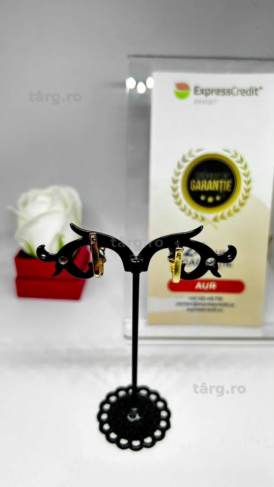 Cercei Aur 14K 3.14g (AG1 Alexandru B54016) - Garantie 2 ani! 3