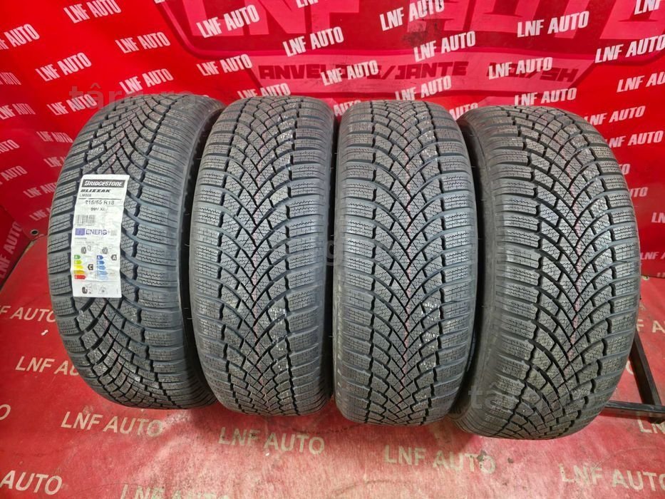 4 Anvelope M+S IARNA - 215/55/18 - BRIDGESTONE LM005 - NOI - DOT 2022 ! SUPER PRET !