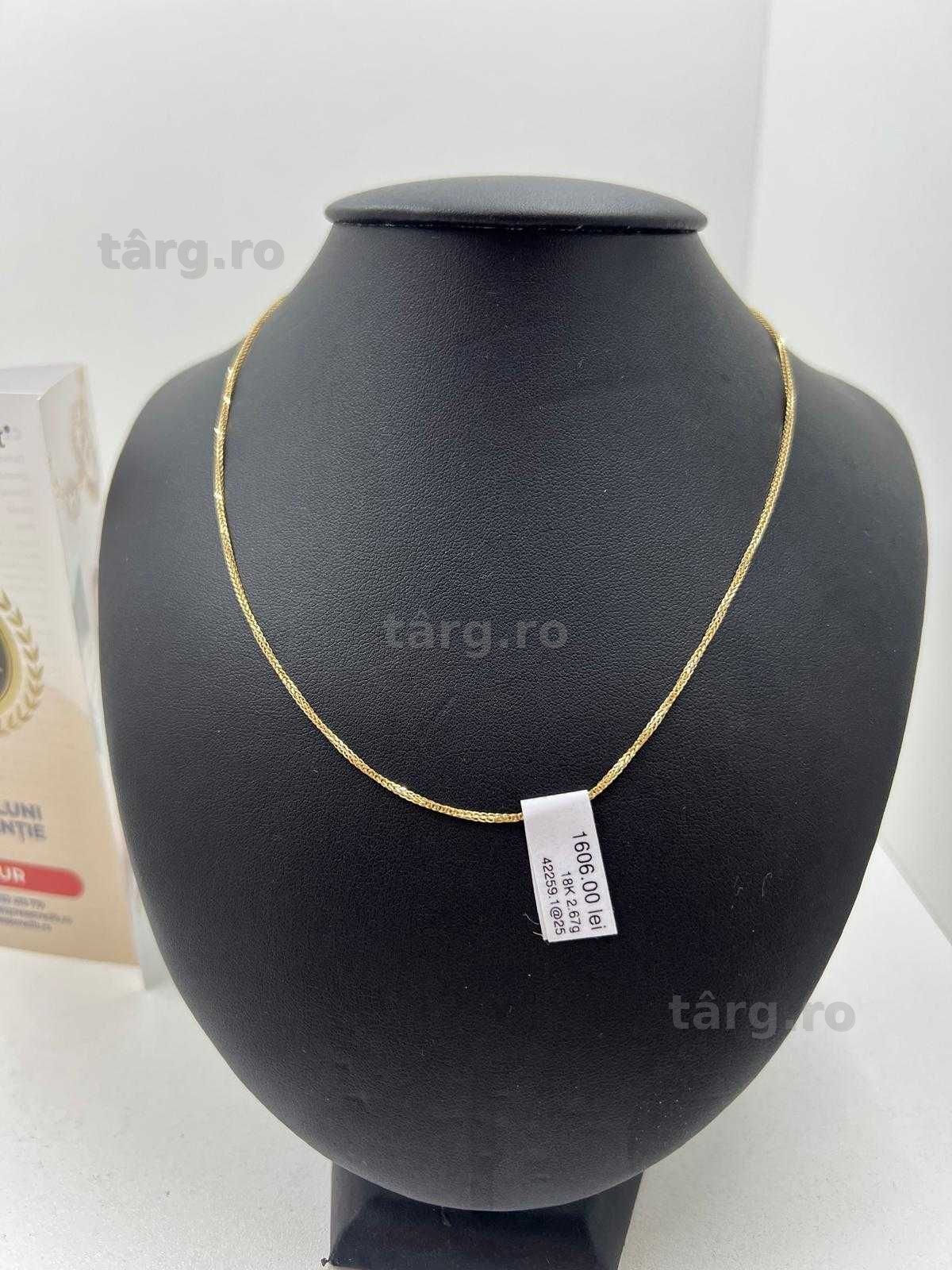Lant aur 18K 2.67g (Ag25 Belvedere B.42259) Garantie 2 ani! 2