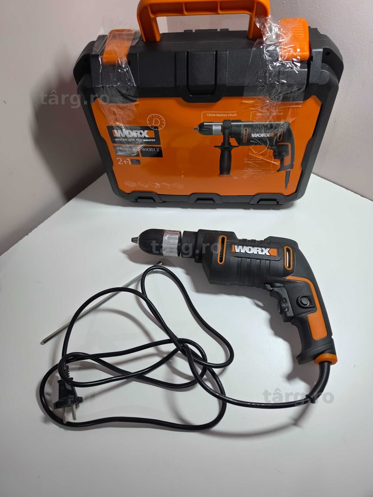Mașină de găurit cu percuție Worx WX317.2 600W