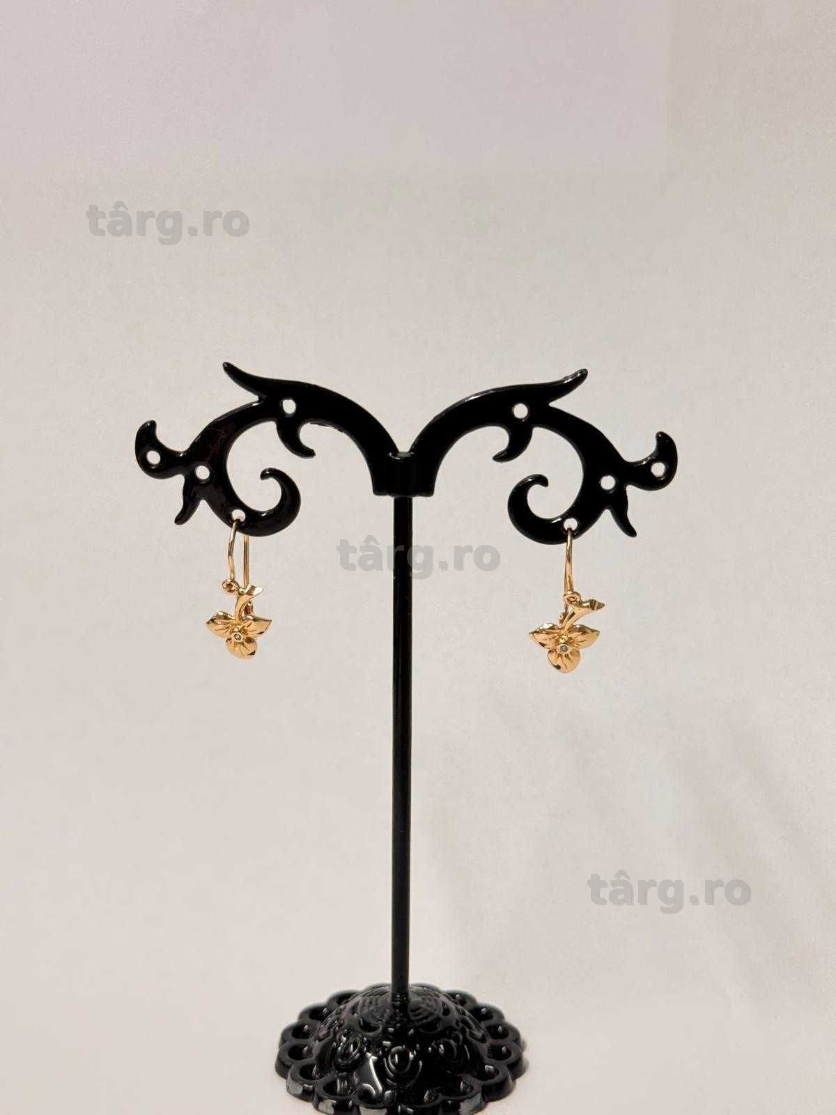 Cercei aur 14K 1.96g (B.61797 Tatarasi) Garantie 2 ani 2