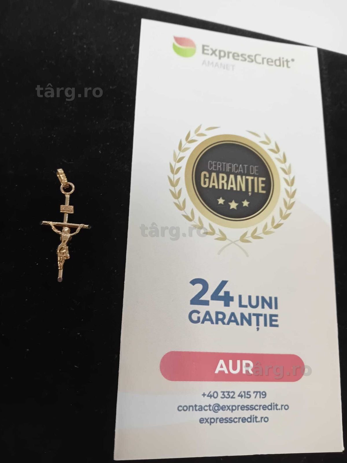 (Ag33) Medalion Aur 14K/Garantie 2 Ani