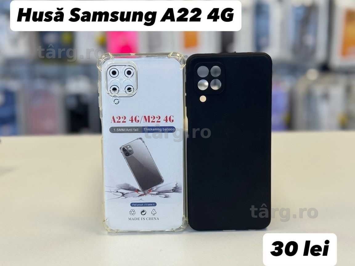 Husa silicon, folie, cablu, incarcator  Samsung A 22 4G